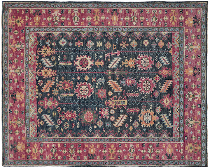 area rug featuring Nordic inspired motifs