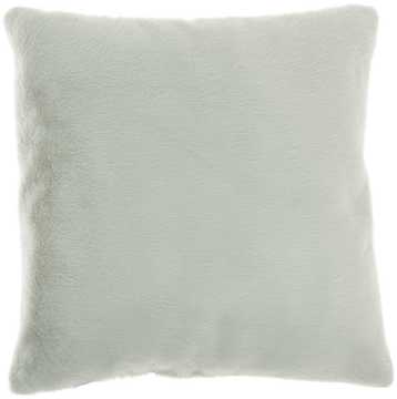 ivory fur inspired accent pillow