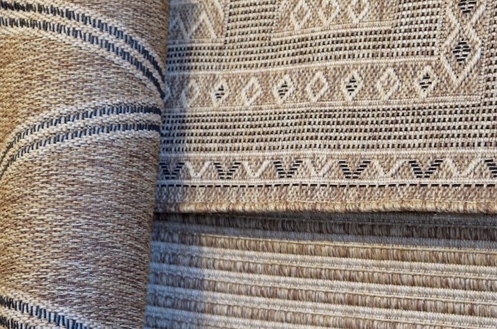 New Momeni tribal style flat weave in earthy browns