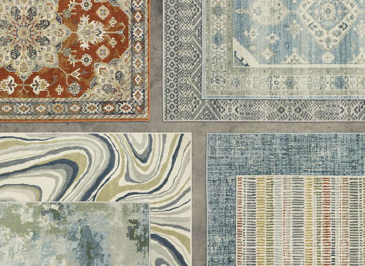 graphic of area rug catalog page