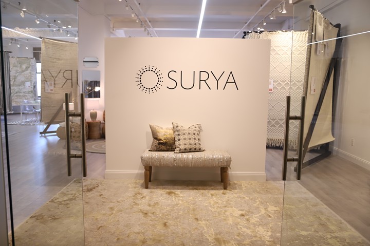 image of the entry of Surya's New York showroom