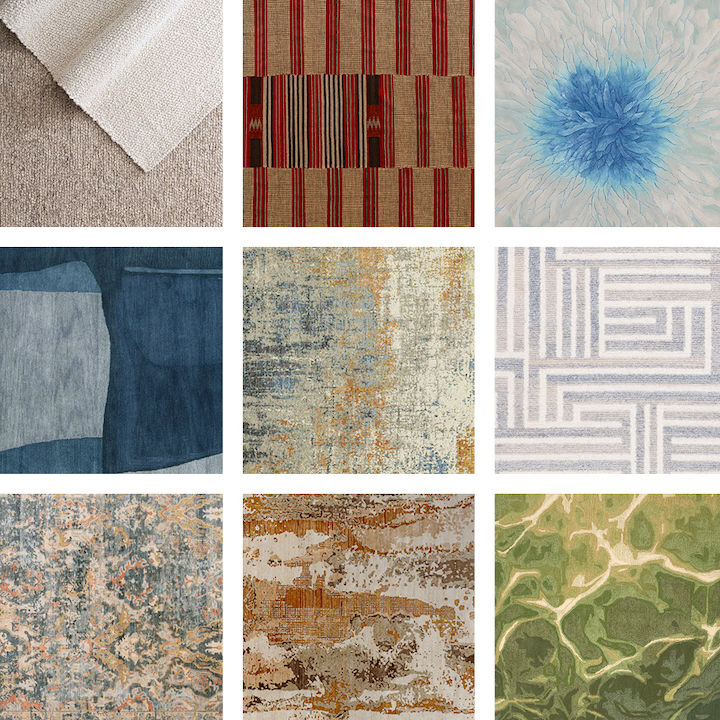 RugNews montage of new spring High Point rug introductions