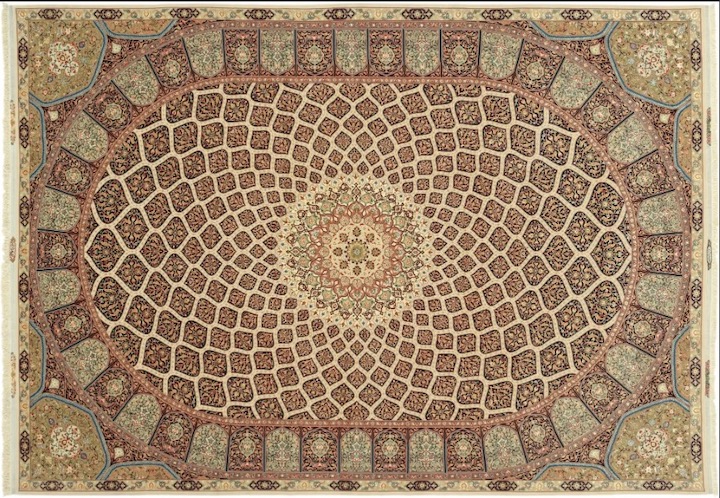 a one of a kind medallion style tabriz rug from unique loom