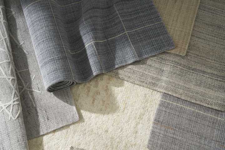 group close up of new Calvin Klein rugs by Nourison