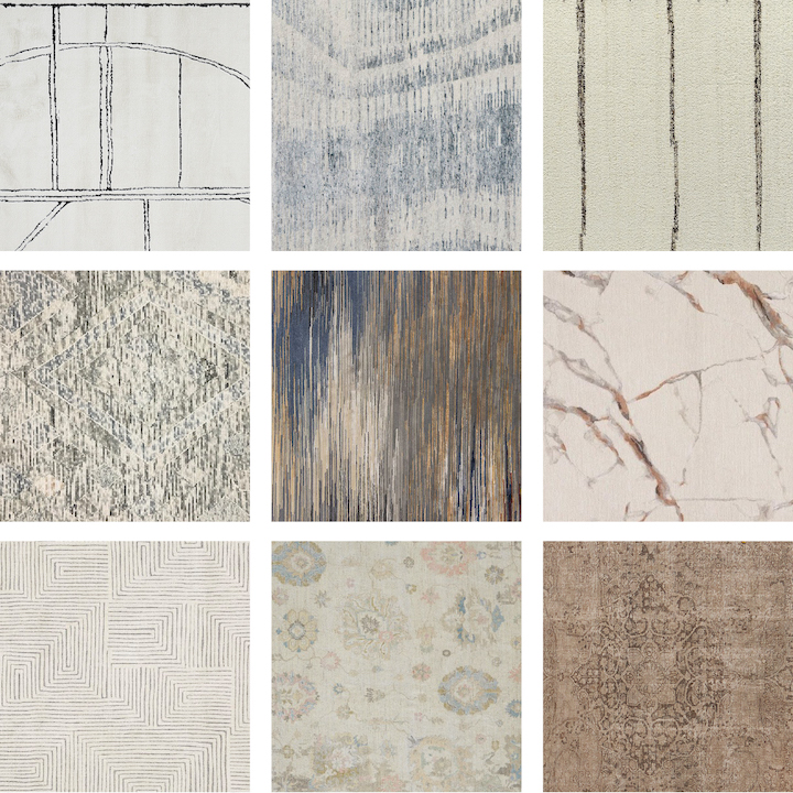 montage of area rugs at fall HPMKT