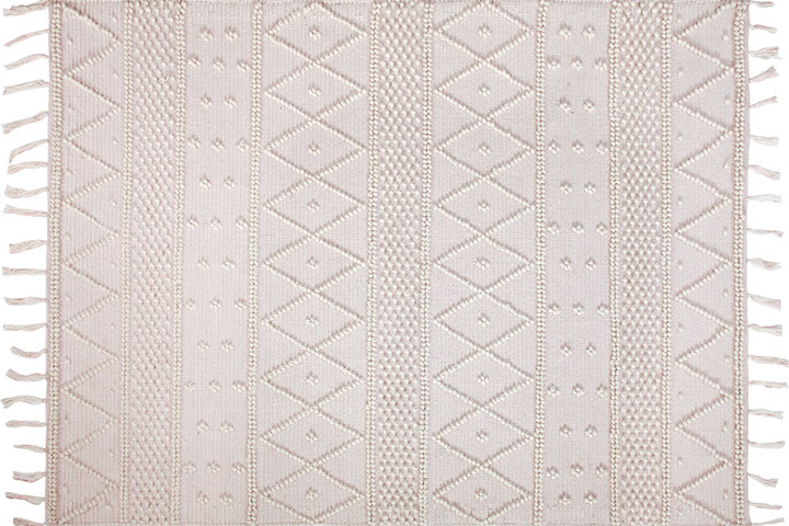 tribal ivory rug