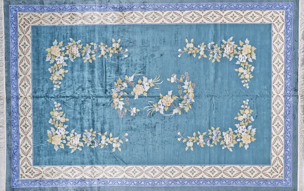 image of Chinese silk vintage rug