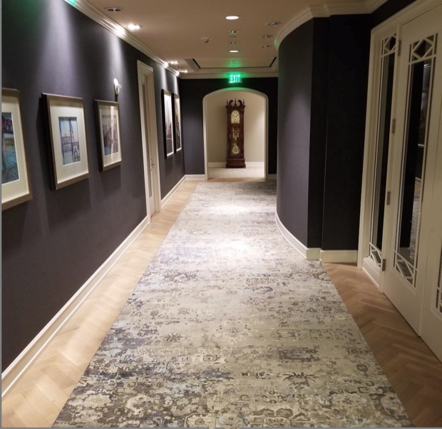 image of long runner in corridor