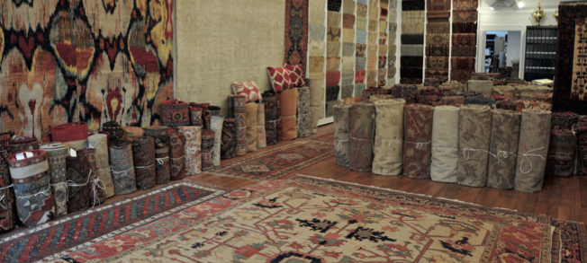 image of rug showroom