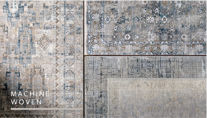 image of machine-woven rugs