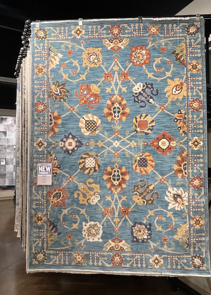 Oriental Weavers new updated traditional pattern rug in blue ground