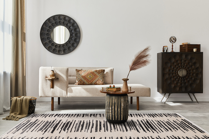 image of linear modern rug by Tamara Day for Kaleen