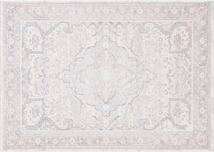 a softly colored medallion area rug by safavieh