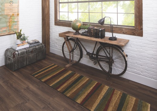 image of striped area rug runner