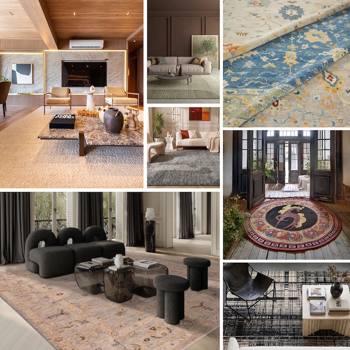 rugnews montage of featured COVER Connect New York Rugs