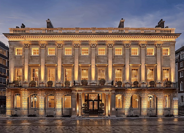 RH London Exterior at dusk