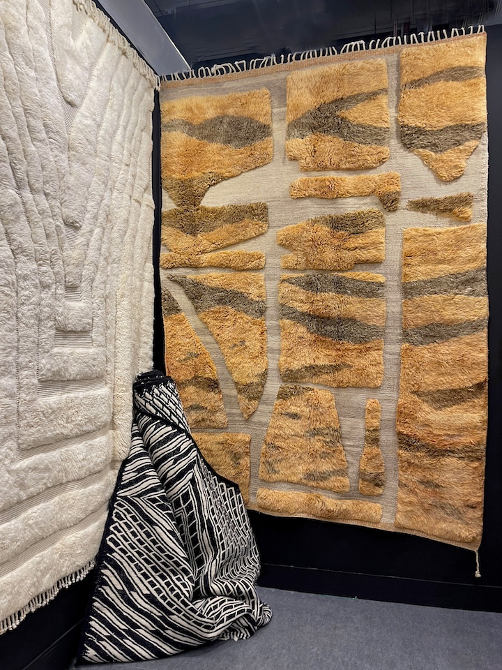 Animal Print incluenced Moroccan rug from Le Cadeau Berbere