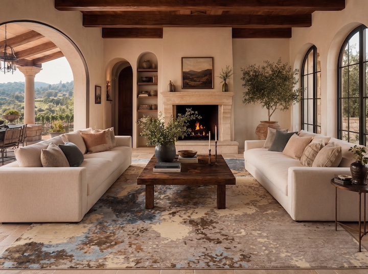 Nourison Trend Alert: Modern Tuscan is the New Grounded Luxury Trend with Rugs Setting the Scene