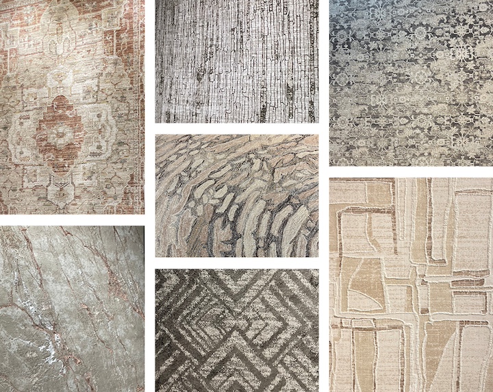 RugNews Montage of rug debuts at New York Home Fashions Market