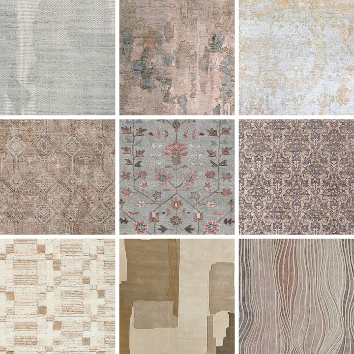RugNews.com montage of new rugs debuting at fall High Point Market