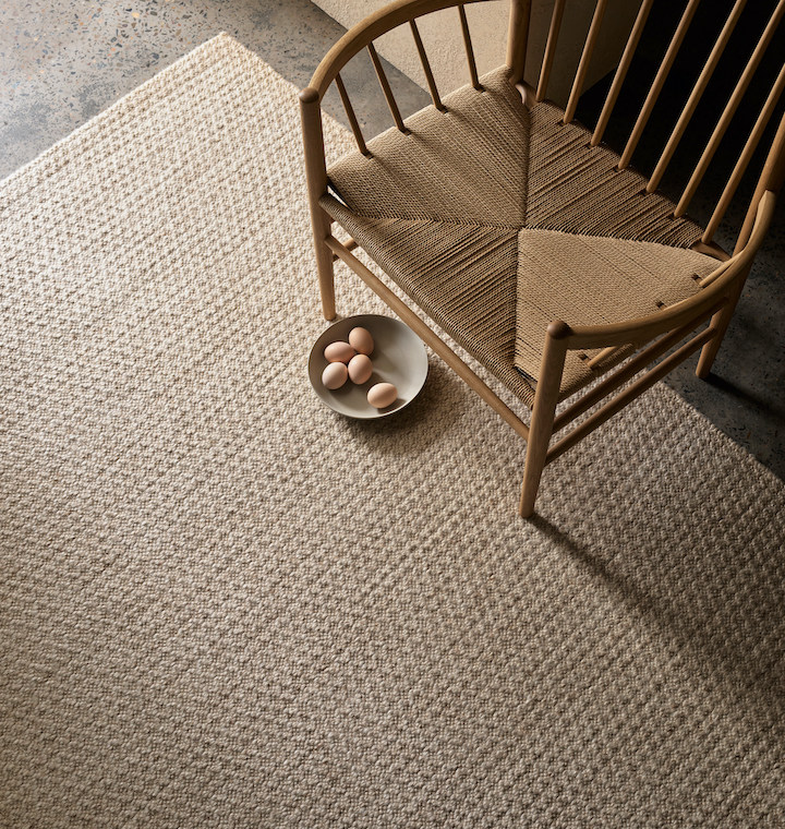 image of sand colored textural rug