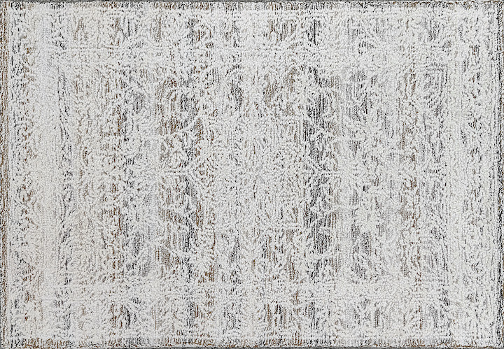 a high-low medallion style rug