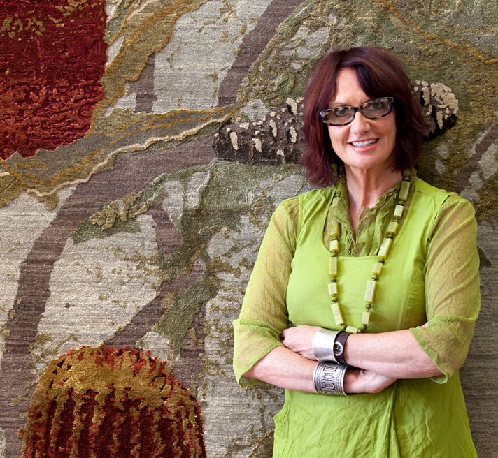 image of designer and rugs