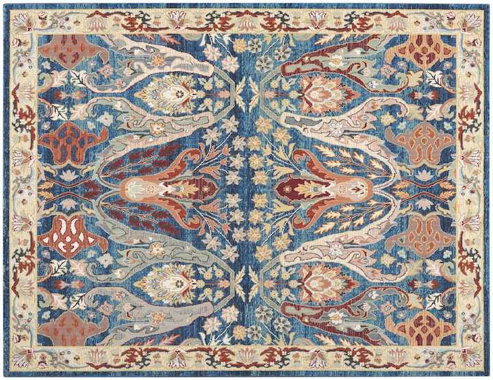 an ornamental area rug