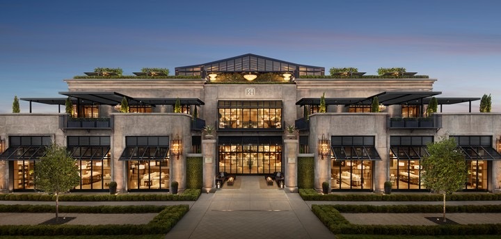 exterior of new restoration hardware store