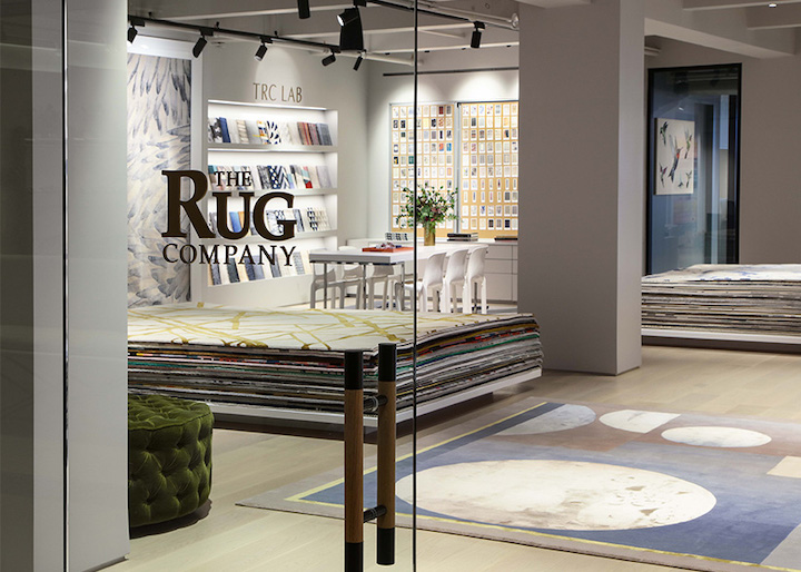 area rug showroom entry