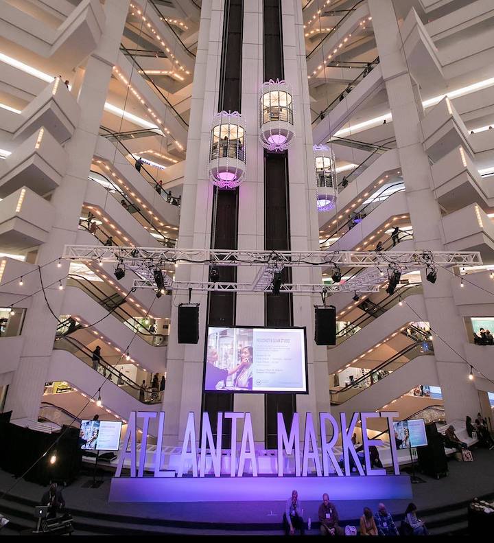 interior of Atlanta market atrium
