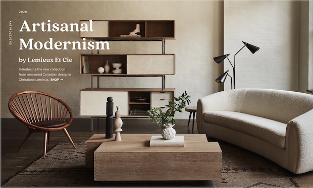 Anthropologie Introduces Artisanal Modernism Collection by Lemieux et Cie