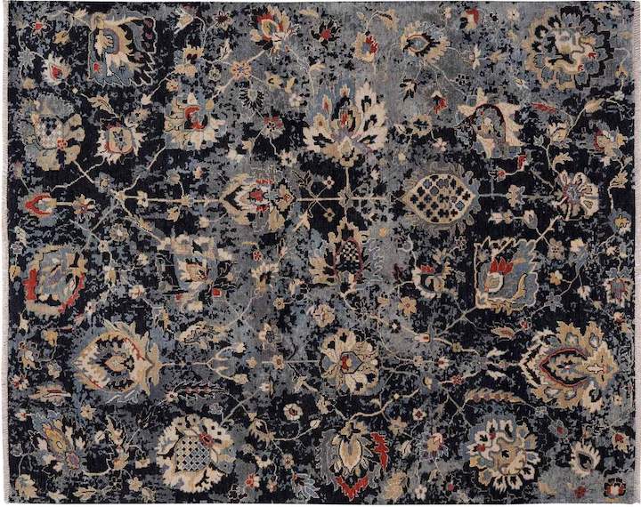 a classic rug motif in onyx