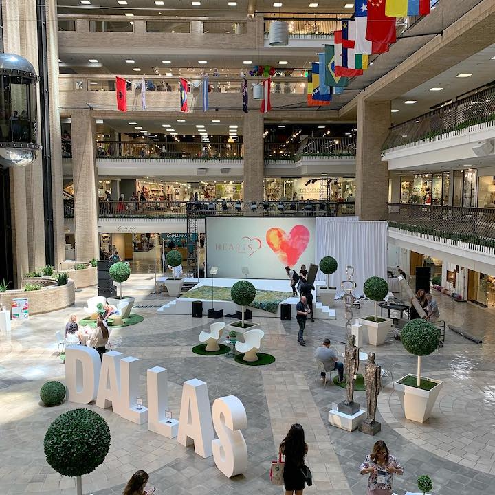 The interior of Dallas Market’s World Trade Center building