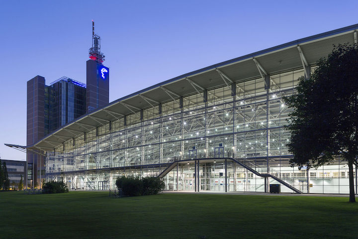 exterior of the Hannover exposition center