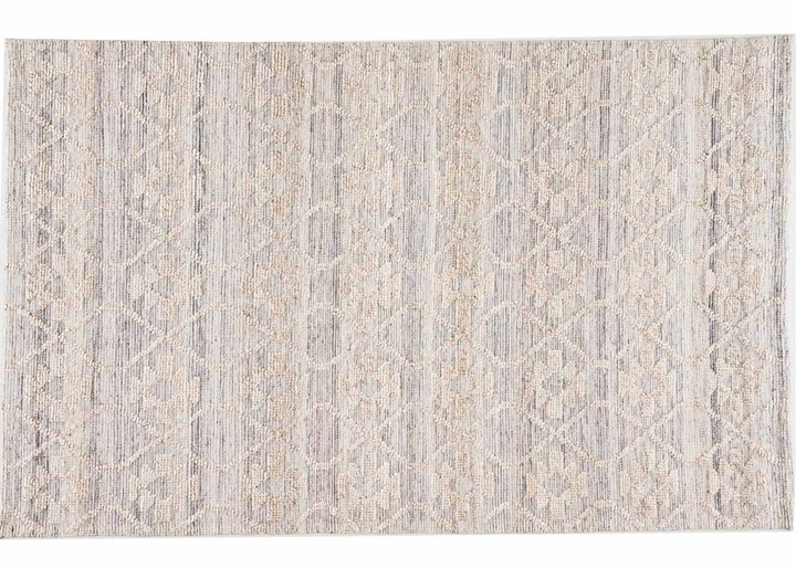 image of a raised Ikat style rug