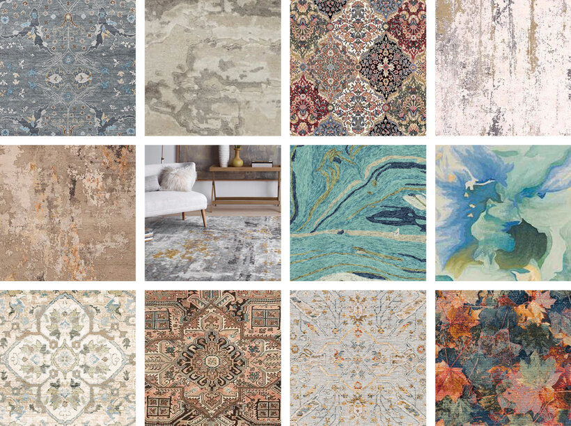 Collage of 2021’s best selling area rugs