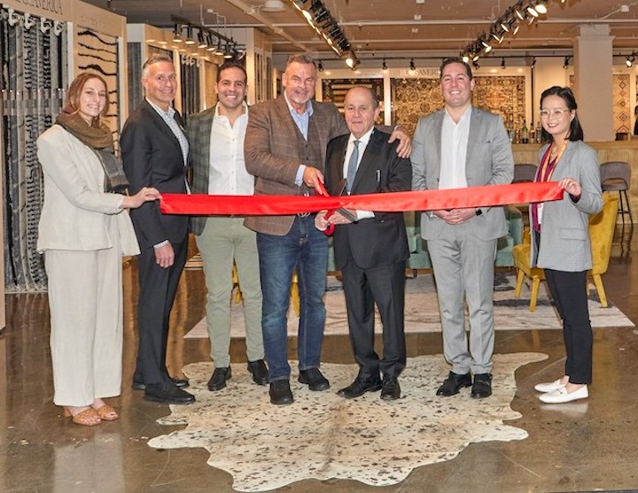 Rugs America team cuts ribbon on new high point market showroom