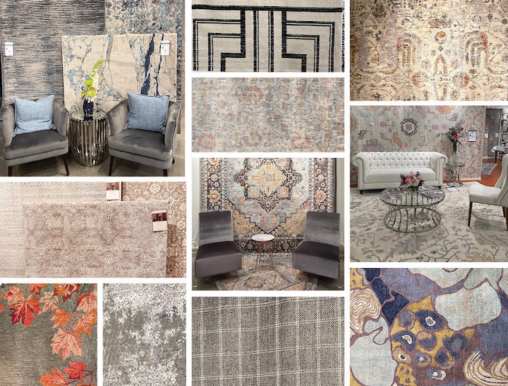 winter 2022 area rug top designs collage