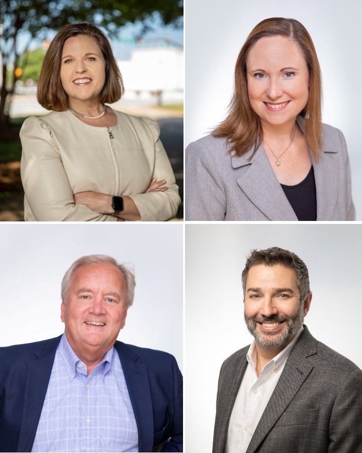 montage of four HPFM executive portraits