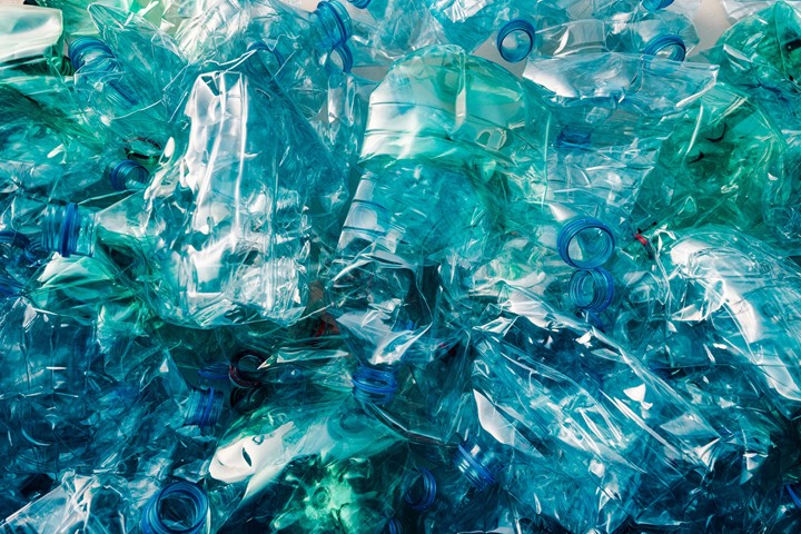 photo of recycled bottles