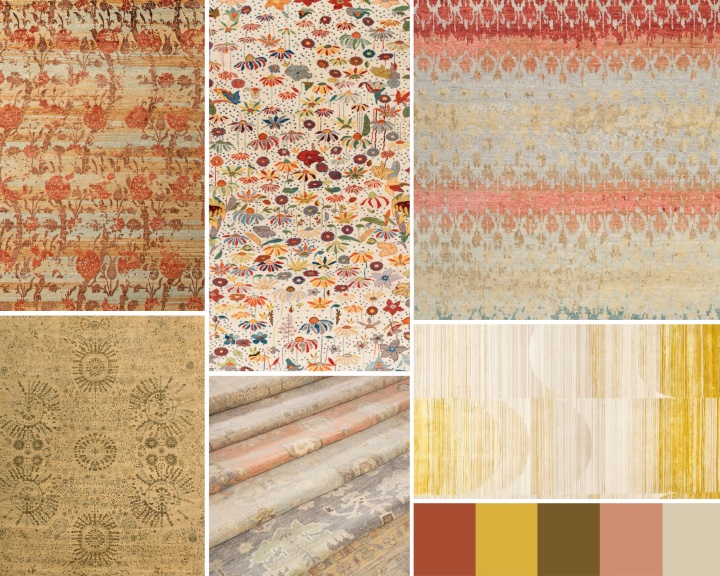 montage of rugs debuting at CCNY