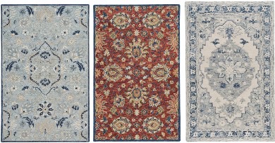 Three Area Rugs