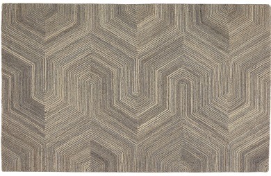 tonal geometric design rug