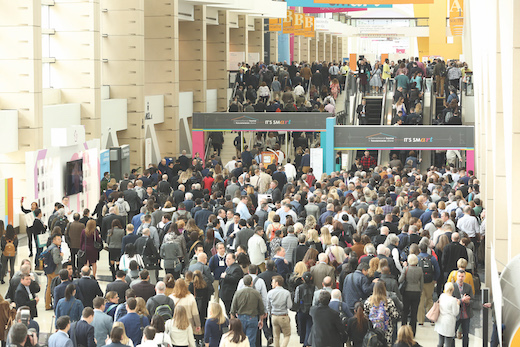 image of crowded entry to show