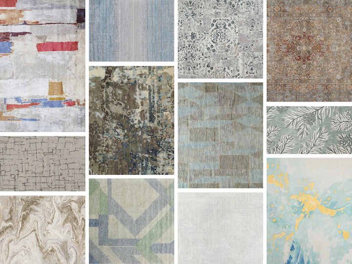 montage of best selling area rugs 2022
