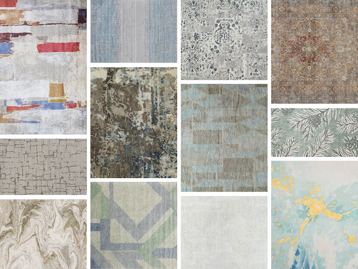 montage of best selling area rugs 2022