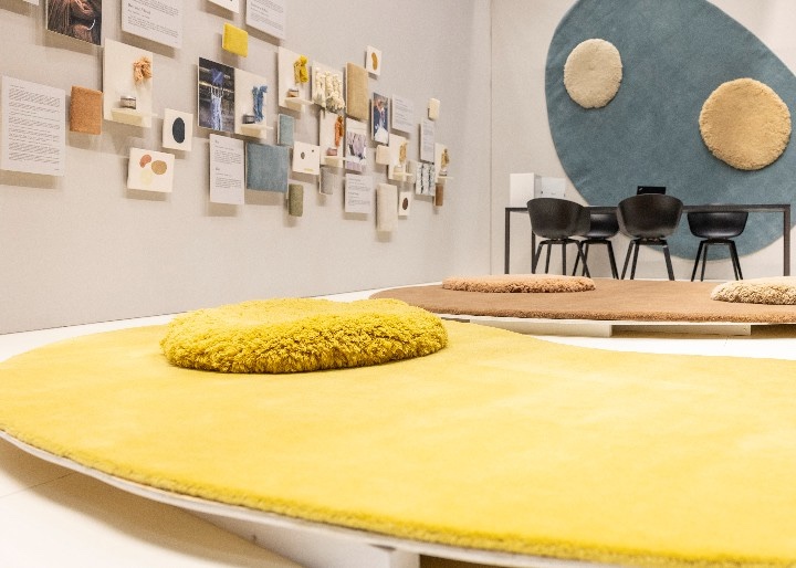 An image of DOMOTEX' Insight Italy exhibit of area rugs