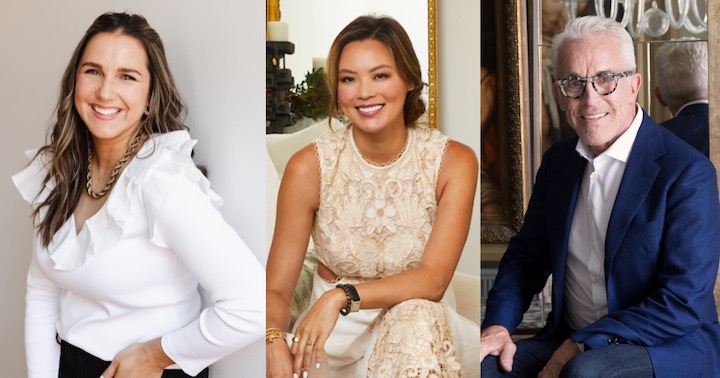 portraits of Alaina Kaczmarski, Kathy Kuo and Roger Thomas
