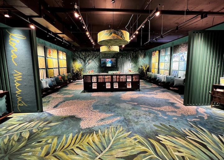 Designer Liora Manne's Showstopping Jungle-Inspired InterHall Showroom Debuts